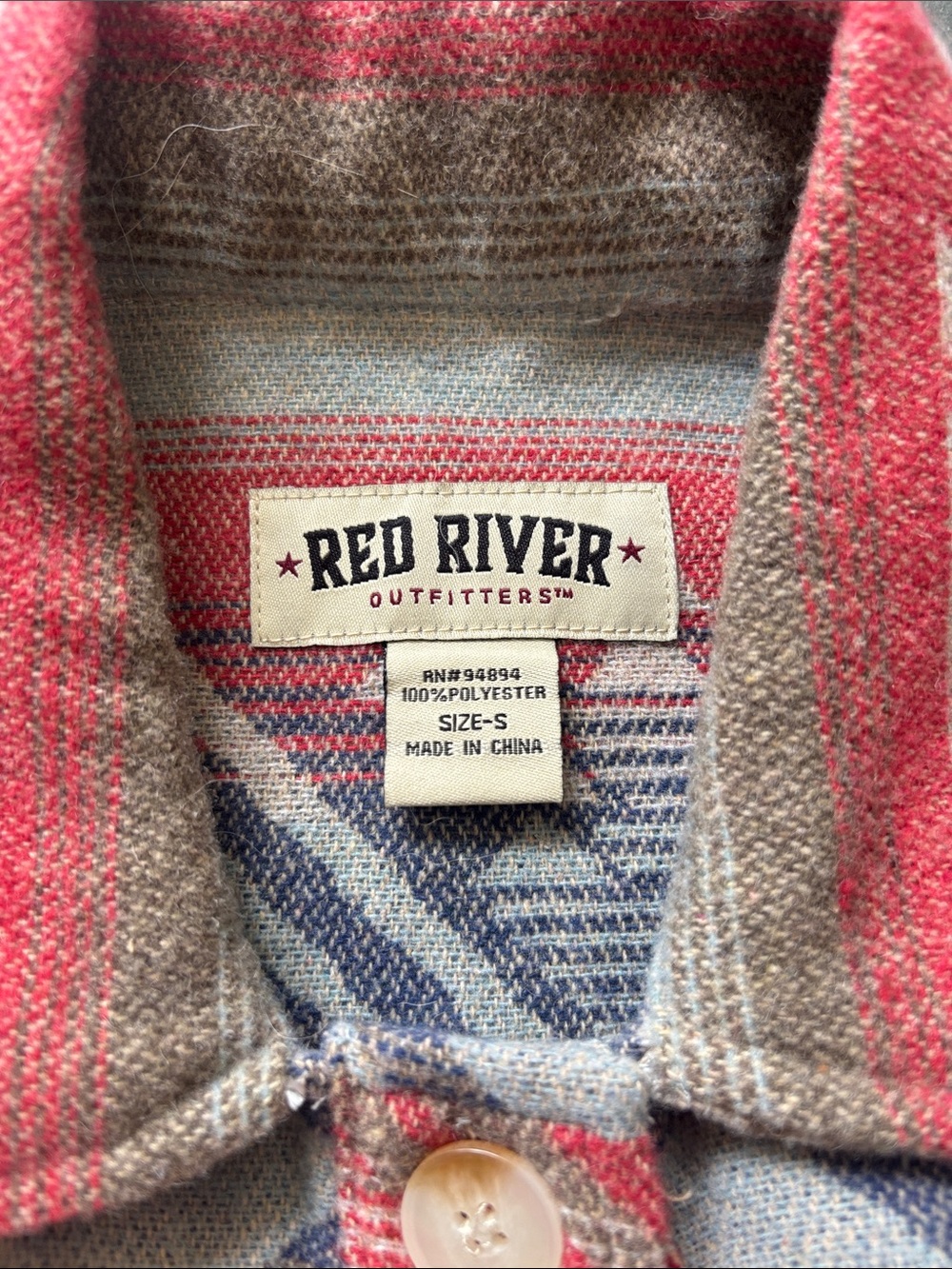 Women's Aztec Print Wool-Blend Jacket - Red Multi - Picture 2 of 4